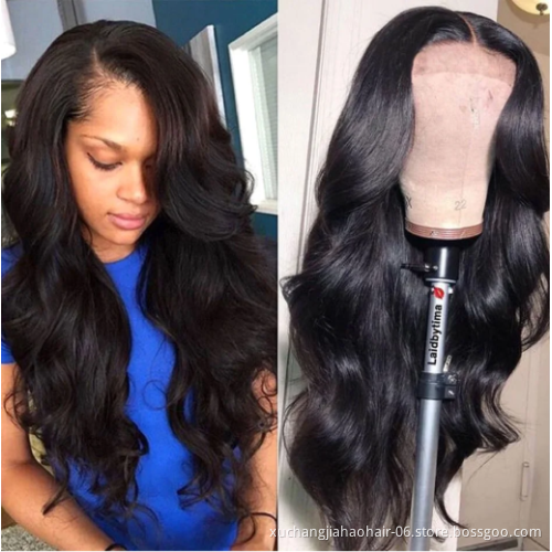 Body Wave Human Hair Wigs 150% Density 13x4 13x6 Front Lace Raw Natural Color With Baby Hair Pre Plucked Wigs